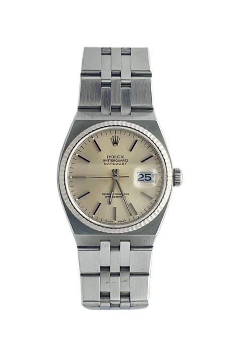 rolex oyster perpetual datejust quadrante bianco|rolex datejust oysterquartz 17014.